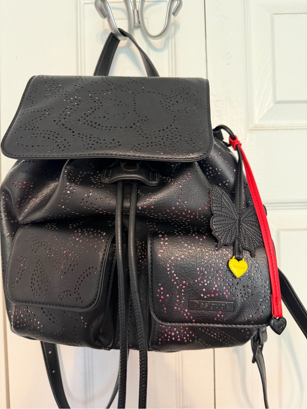Desigual Backpack w/ Butterfly Charm